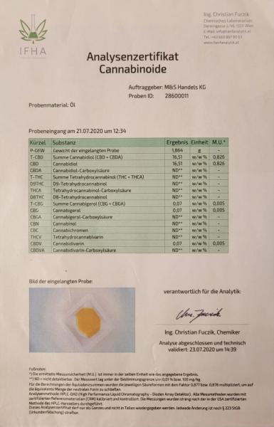 CBD Aromaextrakt BIO 30ml/15%